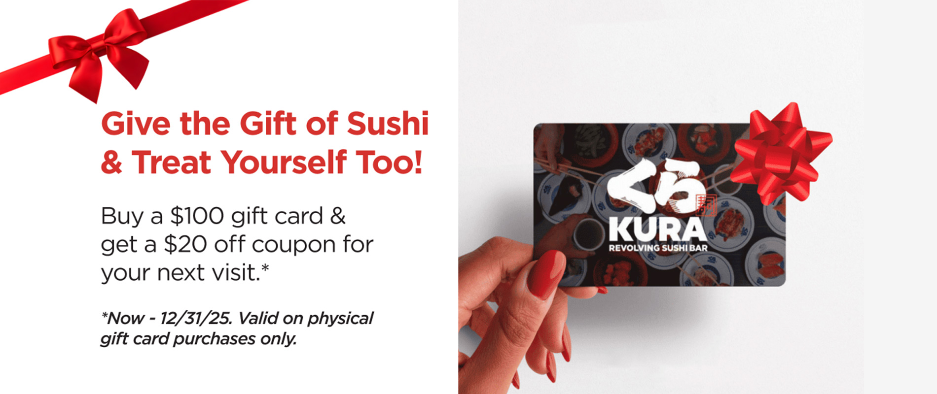 Give the Gift card of Sushi