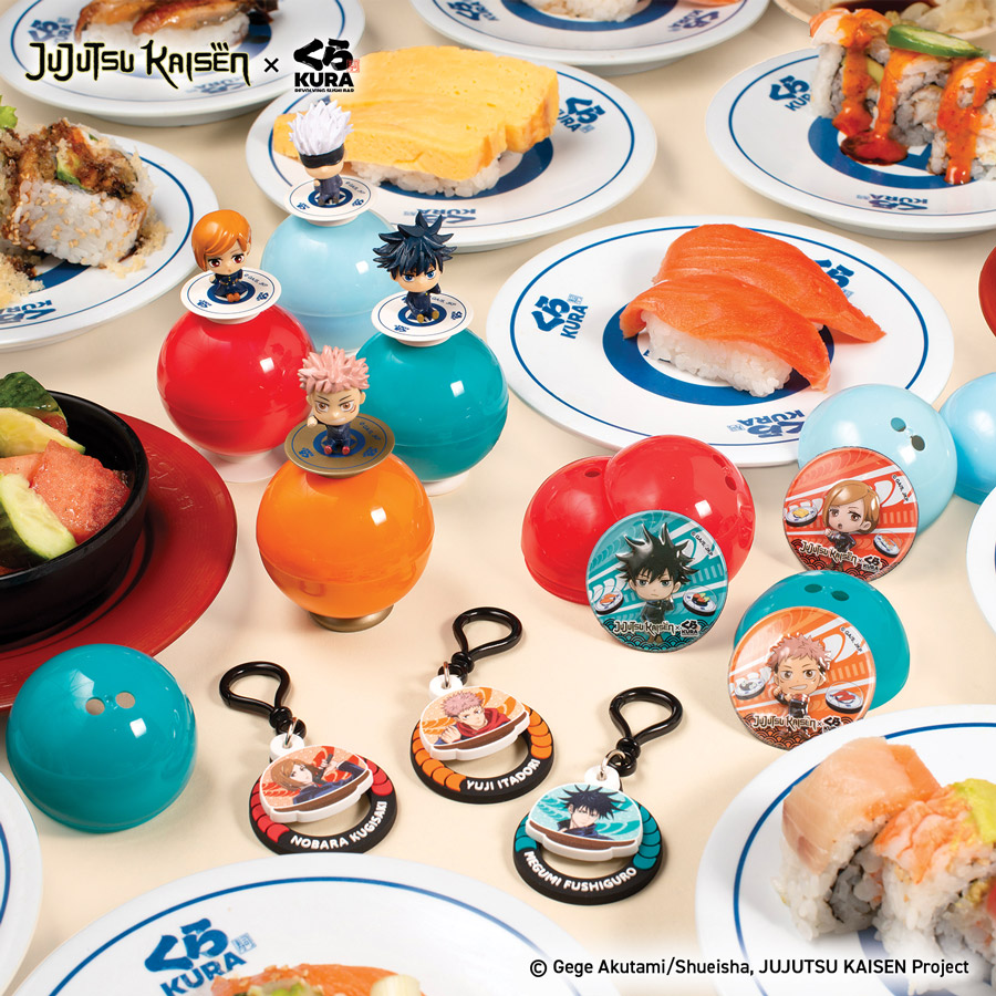 KURA SUSHI USA X JUJUTSU KAISEN REVEAL BIKKURA PON PRIZE COLLABORATION